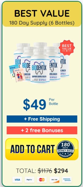 Biodentix order six bottles best value